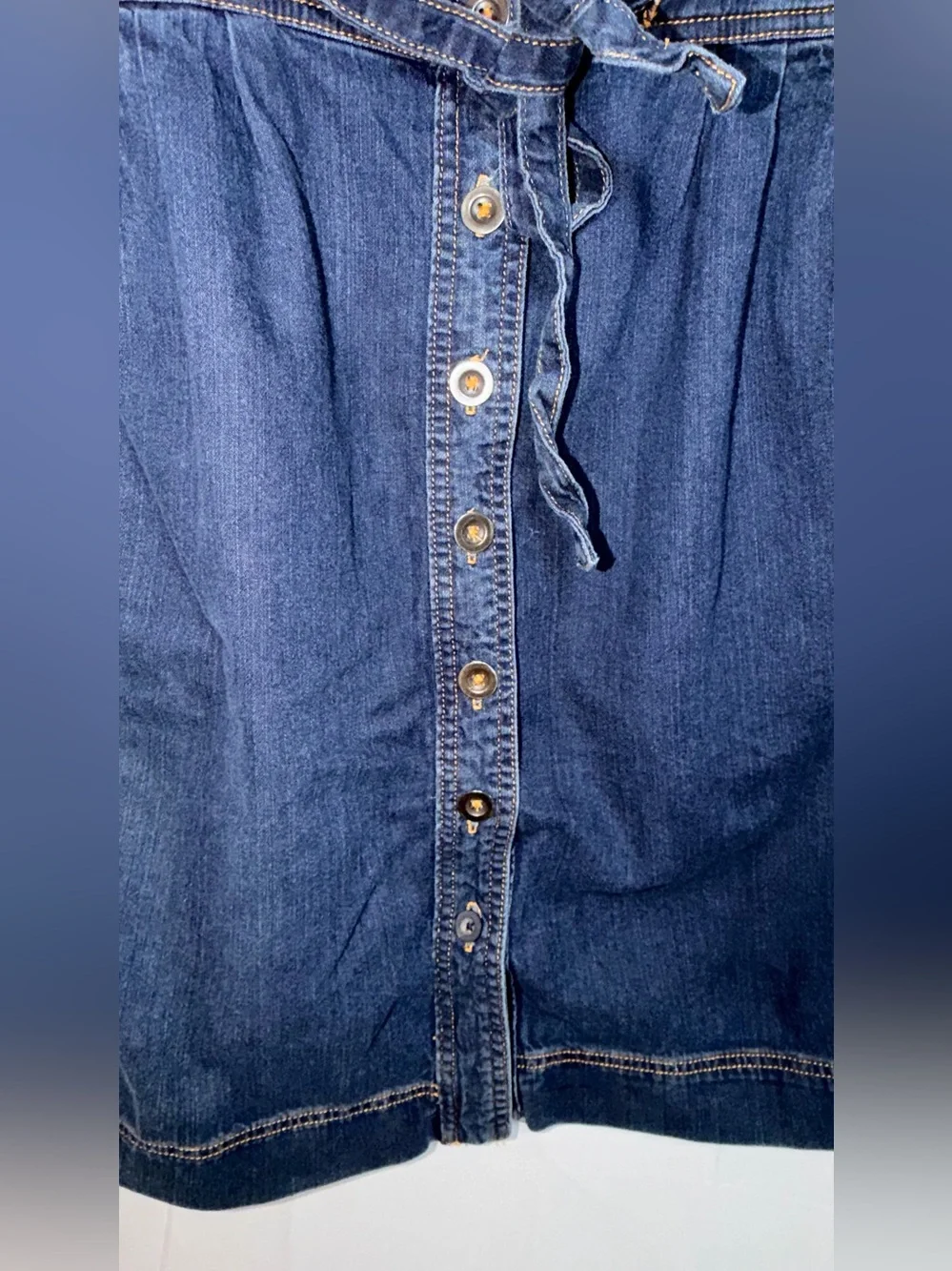 Maeve by Anthropologie Button-Up Denim Shirt Dress